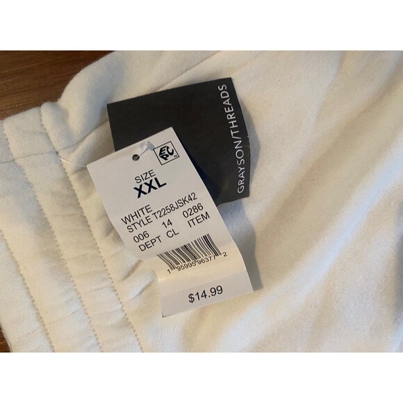 Grayson threads Tennis skirt white mini graffic sweatshirt material Size XXL - Picture 8 of 11